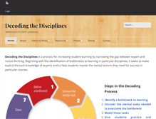 Tablet Screenshot of decodingthedisciplines.org